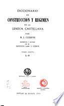 Diccionario de construcción y régimen de la lengua castellana