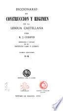 Diccionario de construcción y régimen de la lengua castellana