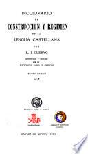 Diccionario de construcción y régimen de la lengua castellana