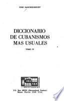 Diccionario de cubanismos más usuales