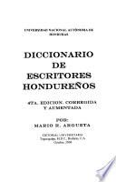 Diccionario de escritores hondurenos