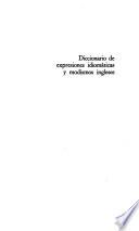 Diccionario de expresiones idiomáticas y modismos ingleses