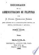 Diccionario de la administración de Filipinas