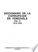 Diccionario de la corrupción en Venezuela: 1979-1984