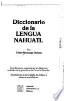 Diccionario de la lengua náhuatl
