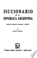 Diccionario de la República Argentina