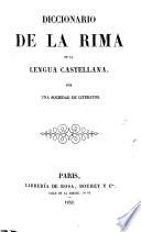 Diccionario de la rima de la lengua castellana