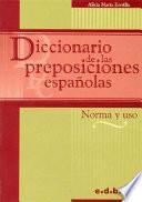 Diccionario de las preposiciones españolas