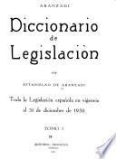 Diccionario de legislación