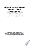 Diccionario de palabras huecas y otros peruanismos