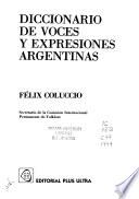 Diccionario de voces y expresiones argentinas