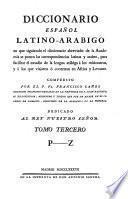 Diccionario Español Latino-Arabico