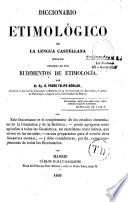 Diccionario etimologico de la lengua castellana