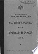 Diccionario geográfico de la República de El Salvador