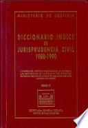 Diccionario índice de jurisprudencia civil. 1988-1990. Tomo III