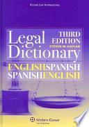 Diccionario Jurídico Inglés-español, Español-inglés Wiley