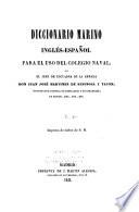 Diccionario marino inglés-español para el uso del Collegio naval: Inglés-español