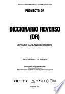 Diccionario reverso (DR)