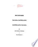 Diccionario tacana-castellano, castellano-tacana