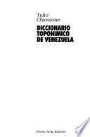 Diccionario toponímico de Venezuela