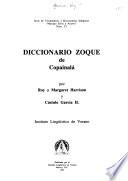 Diccionario zoque de Copainalá