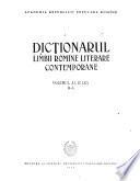 Dicționarul limbii romîne literare contemporane