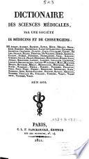 Dictionaire des sciences médicales
