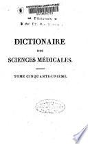 Dictionaire des sciences médicales