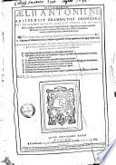 Dictionarium Aelii Antonii Nebrissensis ...