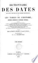 Dictionnaire des dates, des faits, des lieux et des hommes historiques
