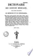Dictionnaire des sciences médicales