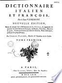 Dictionnaire italien et françois par le Sr Veneroni, revu et corrigé par Charles Placardi...