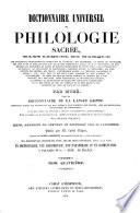 Dictionnaire universel de philologie sacrée