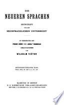 Die Neueren Sprachen