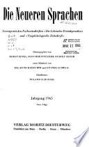 Die neueren Sprachen