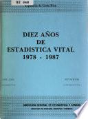 Diez años de estadística vital, 1978-1987