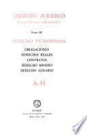 Digesto jurídico: Derecho patrimonial