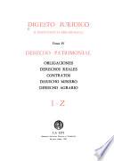 Digesto jurídico; jurisprudencia-bibliografía: Derecho patrimonial