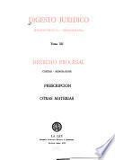 Digesto jurídico; jurisprudencia-bibliografía: Prescripción. Otras materias