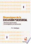 Dimensiones de la exclusión psicosocial.
