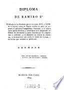 Diploma de Ramiro Io