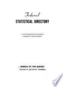 Directory of Statisticians of the United States Government