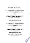 Discorso improvvisato nell'Ateneo di Barcellona ... sopra il teatro di Shakspeare, e specialmente sopra la tragedia Hamlet, sua interpretazione, sua esecuzione ... Discurso improvisado ... Traducción de Oscar Camps y Soler. Ital. & Span