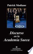 Discurso en la academia sueca
