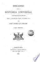 Discurso sobre la historia universal (continuación del de Bossuet), 1