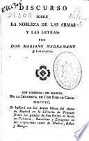 Discurso sobre la nobleza de las armas y las letras