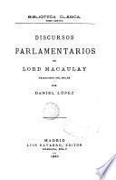 Discursos parlamentarios