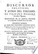 Discursos políticos y avisos del Parnaso de--- cavallero romano