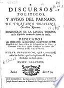 Discursos politicos y avisos del Parnaso