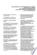 Discursos presidenciales